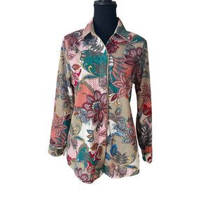 CherryBetty Paisley L/S Blouse/Top Small